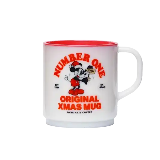 RED RECYCLED NUMBER ONE ORIGINAL XMAS MUG